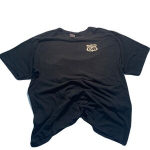 💙 Vintage 90s Route 66 Black Short Sleeve Tee Gildan Size XL